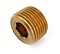 ANDERSON BRASS FITTING<BR>3/4" NPT MALE HEX COUNTERSUNK PLUG